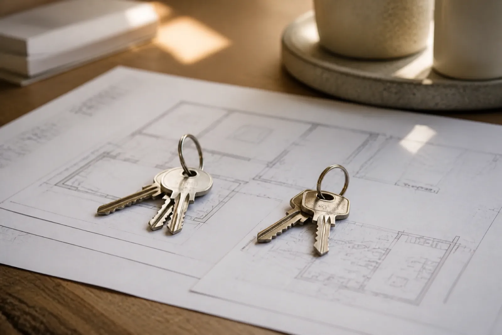 Sleutels van nieuwe appartementen